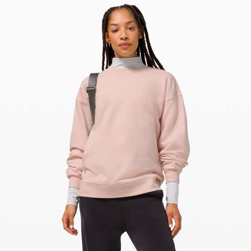 Lululemon Perfectly Oversized Crew in Feather Pink